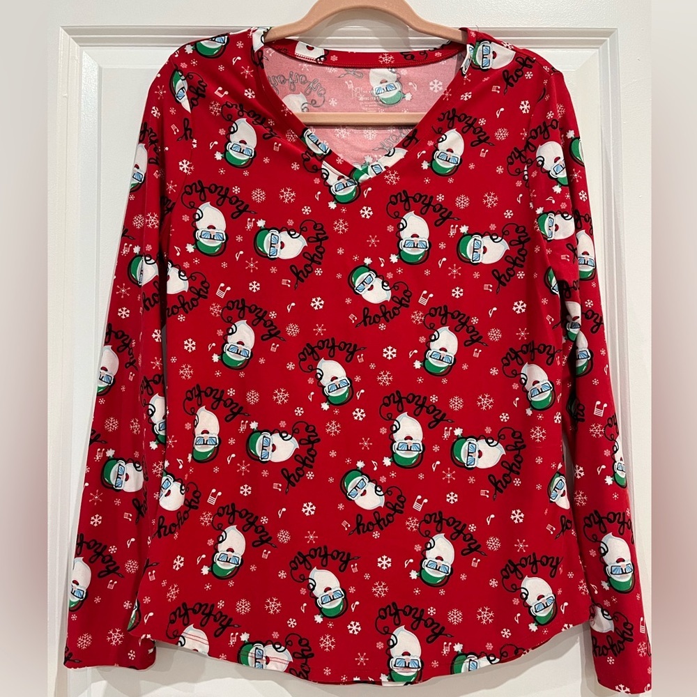 No Boundaries Santa Long Sleeve Top
